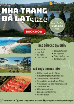 Nha Trang - Đà Lạt 4 Ngày 3 Đêm